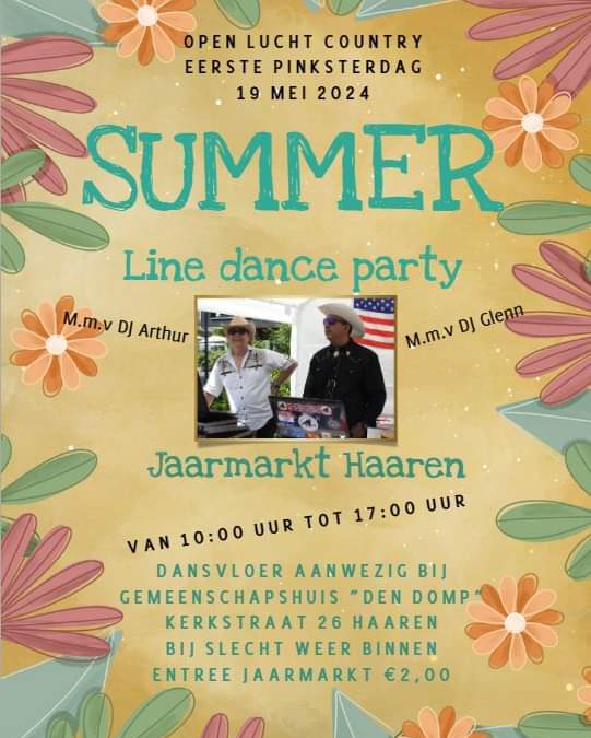 Summer Line Dance Party tijdens de jaarmarkt